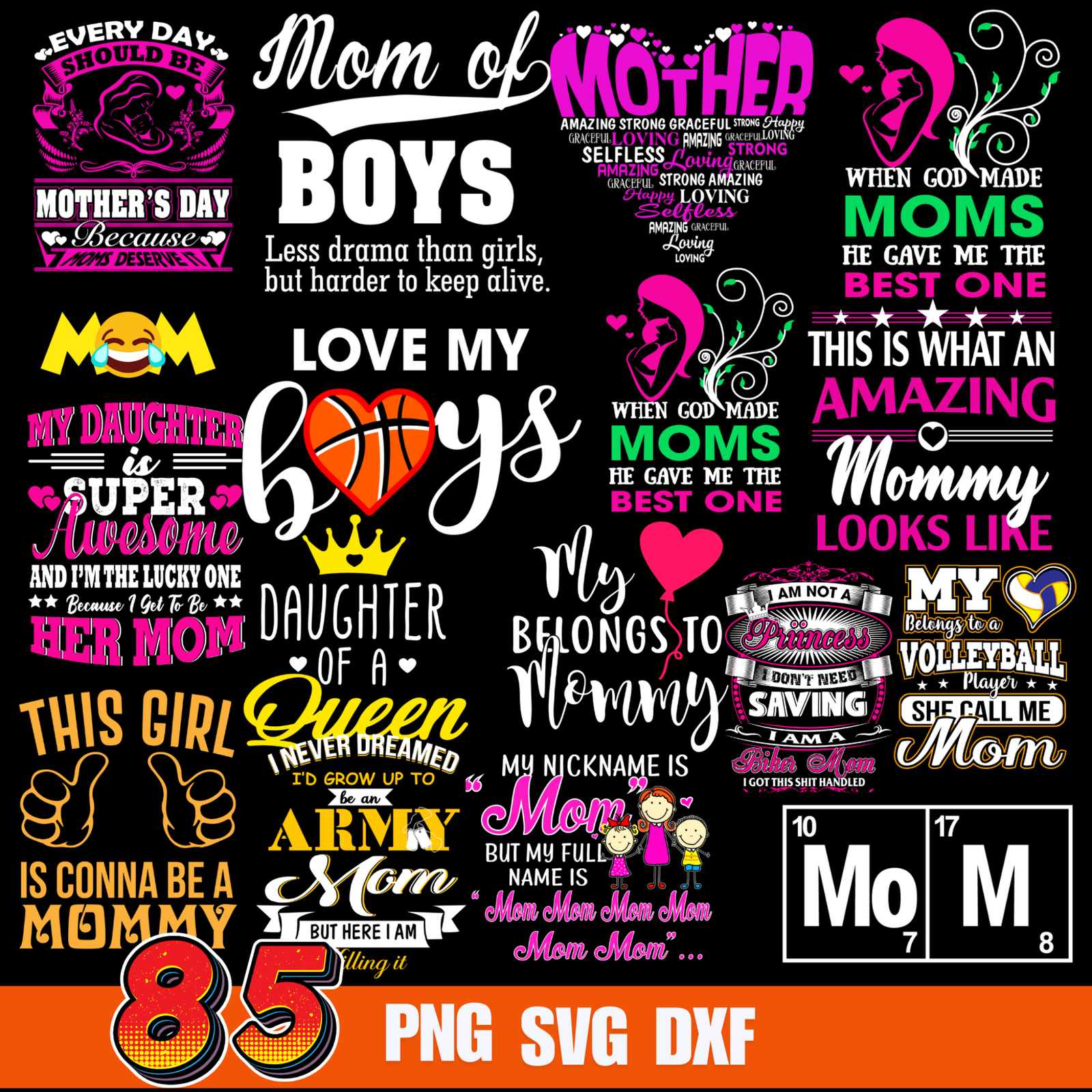 85 Mom bundle , Mom Bundle Png, Mama Bundle Png, Mother's Day Bundle,Mama Sublimation Bundle Png