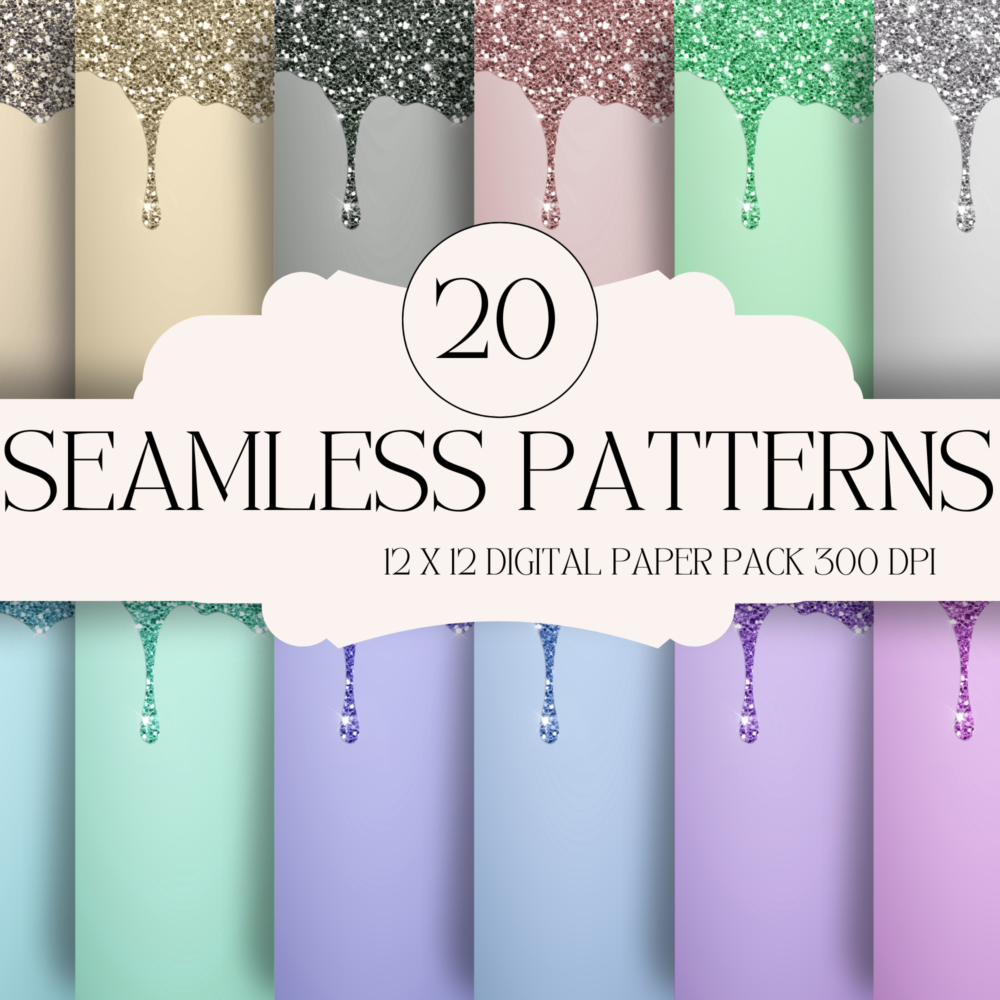 20 seamless patterns Digital Paper, seamless patterns, Digital Download