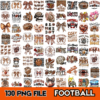 130 Retro Football PNG Bundle Coquette Bow Boho Digital Download