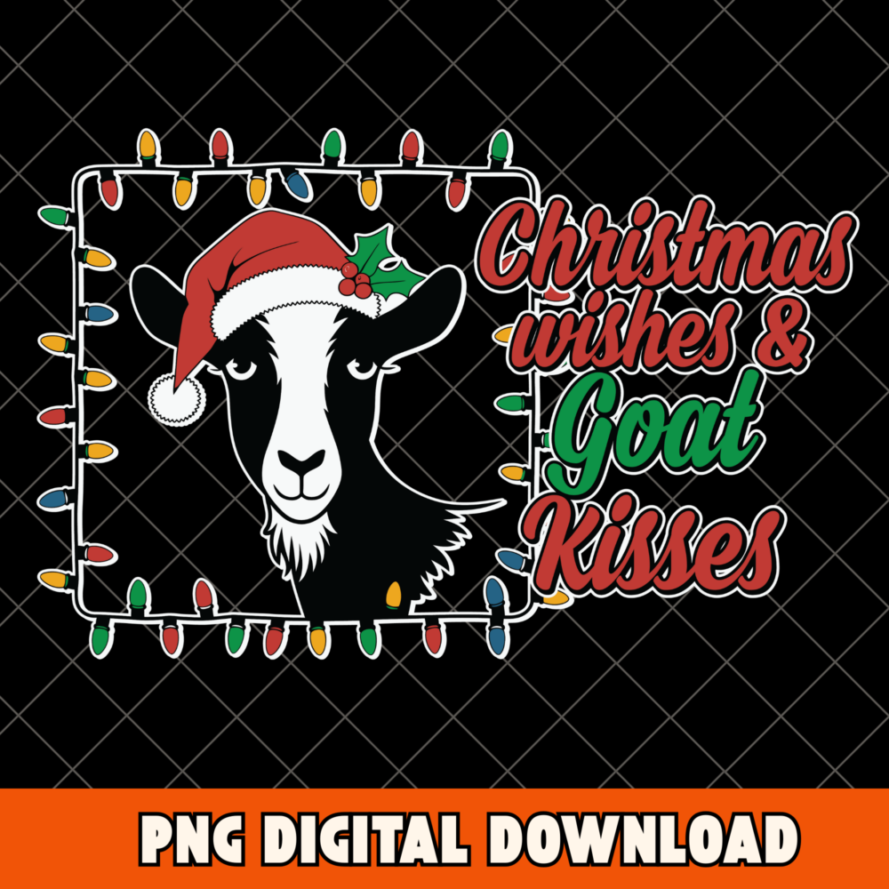 Animals Farm Christmas png ,Christmas Goat png, Instant Digital Download