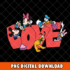 Disney Characters Love Valentine PNG , Instant Digital Download