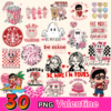 30 Valentine Bundle png, Instant Digital Download,