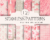 12 Winter Blush Digital Paper, seamless patterns,Seamless Pattern Files,Digital Download