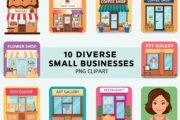 10 Small Businesses That Can Use PNG Clipart