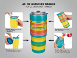 40 oz Quencher Tumbler Sublimation Design, How easy is it to use?