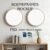 Round frames Mockups, PSD smart object layer, Circle Shape Light Wood Frame Mockup, printable art mockup, Commercial Use