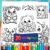 20 Bear Coloring Book Pages – Teddy Bears, Baby Bears, Happy Bears, Birthday Bear, Valentine’s Day Bears, Coloring Pages for Kids